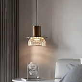 tanie Światła wiszące-lampa wisząca led 12/15/22 cm 1-światło ciepła biel szkło galwanizowane wykończenia nowoczesny styl jadalnia sypialnia wisząca latarnia projekt 110-240 v