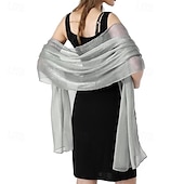 levne Šály-Dámské bolerko Elegantní dámy Bez rukávů Polyester Svatební Bolerka S Čistá Barva Pro Formální Léto