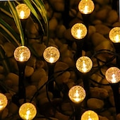 cheap Pathway Lights &amp; Lanterns-Solar Pathway Lights Landscape Lights Bubble Beads Shaped Outdoor Professional Waterproofing Solar String Lights for Path Garden Patio Decorative Creative Lamp