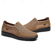 ieftine Pantofi casual slip-on-Adidași respirabili din plasă pentru bărbați - adidași ușori și confortabili pentru un stil de viață activ și aventuri de zi cu zi