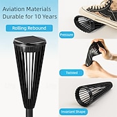 abordables Luces de camino y linternas-Luces solares LED para caminos al aire libre, impermeables, IP65, con encendido y apagado automático y 2 modos de iluminación. Iluminación de paisajes al aire libre para patios, jardines, caminos,