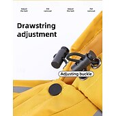 baratos capa de chuva-Capa de chuva para cachorro, capa de chuva impermeável com capuz, capa de chuva refletiva alta para animais de estimação com furo para guia para cães pequenos, médios e grandes