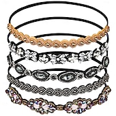 economico Accessori per acconciature-Fasce elastiche con perline e cristalli, per donne e ragazze
