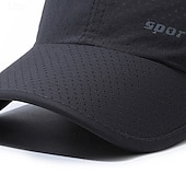 ieftine Accesorii pentru îmbrăcămintea de tenis-Șapcă de Baseball Șapcă de tenis Bărbați Șapcă Literă &amp; Număr Protecție Solară Confortabil la umezeală Respirabil pentru Tenis Baseball Pickleball Vară Negru Albastru Marin Închis Kaki