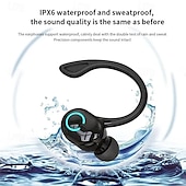 cheap TWS True Wireless Headphones-S10 Bluetooth 5.2 Ear Hook Wireless Earbuds – Waterproof Business Headset with Mic for Phone Calls and Sports