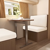 economico Copridivano-Copricuscini per dinette per camper in seta di latte elasticizzata e impermeabile, dal design spesso, resistente e antiscivolo, facili da pulire, adatti a tutte le stagioni, per sedili di camper.
