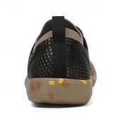 cheap Men&#039;s Sneakers-Men&#039;s Brown and Black Casual Athletic Shoes with Splash Detail – Lightweight Sport-Inspired Sneakers for Urban Wear and Outdoor Hikes