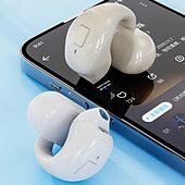 お買い得  ワイヤレスヘッドホン-オープンイヤークリップBluetoothヘッドフォンワイヤレススポーツイヤフォンアクティブノイズキャンセリングステレオサウンド長持ちバッテリーBluetooth 5.3ランニング＆ワークアウト用