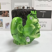 levne Halloween Kithen-Hrnek Frankenstein, halloweenský monstrum, kávový šálek, 3D hororová pryskyřičná novinka na pití s vložkou z nerezové oceli, strašidelný dárek pro muže a ženy, gotická dekorace do baru