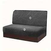 economico Copridivano-Copridivano impermeabile per dinette camper in jacquard a foglie, per esterni, antiscivolo, elasticizzato, per sedili auto e protezione di mobili.