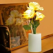 billige Dekorative lys-Deko nattlys juletre blad stjerne trådløs av/på jul morsdag aaa batterier drevet 1 stk