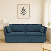 cheap Sofa Cover-Sofa Cover Suitable For BACKSÄLEN Sofa Solid Color Quilted Slipcovers