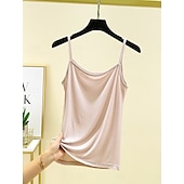 ieftine Top simplu-Pentru femei Camisole Tank Top Culoare solidă Zilnic Fără manșon Stil Nautic Topuri obișnuite Zilnic Fără Spate Albastru Deschis Gri Fier Albastru denim Verde matcha Negru Vară