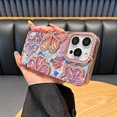 economico Cover per iPhone-Custodia per telefono con motivo floreale sfumato di colore per iPhone 16, 15, 14, 13 e 12 Pro Max, cover posteriore in TPU antiurto