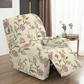 cheap Sofa Cover-Recliner Sofa Chaise Lounge Cover Geometric Printed Reclining Sofa Slipcovers