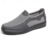 ieftine Pantofi casual slip-on-Adidași respirabili din plasă pentru bărbați - adidași ușori și confortabili pentru un stil de viață activ și aventuri de zi cu zi