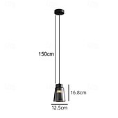economico Luci a sospensione-Lampadari a sospensione a LED, lampade a sospensione per soffitto, lampade a sospensione in vetro e ottone, paralume, lampadari per sala da pranzo, decorazione di lusso per soggiorno 110-240 V