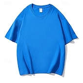 abordables T-shirts décontractés pour hommes-Homme T-shirt Chemise à manches courtes Manche Courte Col ras du cou Été Uni Mode Designer Basique Classique Vacances Rue Sortir Noir Blanche Jaune T-shirt haut de gamme pour homme
