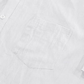 voordelige Klassiek-Voor heren Overhemd Linnen overhemd Zomer overhemd Strand Kleding Overhemd met knopen Overhemden zonder broek Vakantie Casual Zwart Wit Marineblauw Hemelsblauw Korte Mouw Strijkijzer Zomer Lente zomer