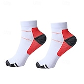 abordables Soins Personnels &amp; Santé-5 paires de chaussettes de compression courtes pour hommes et femmes, chaussettes de course à pied avec soutien de la voûte plantaire, support élastique du fascia sportif pour la salle de sport,