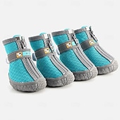 Недорогие Ботинки и защитники лап-обувь для собак больших, маленьких и средних пород - дышащие ботинки для собак летом, для защиты лап на жарком асфальте, для прогулок на улице зимой, для снега, противоскользящие резиновые ботинки для