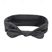 economico Accessori per acconciature-Fasce per capelli con fiocco per donne e ragazze, fasce larghe per capelli da donna, fasce per capelli elastiche morbide e antiscivolo, bandane turbanti da palestra, fasce per capelli, accessori per