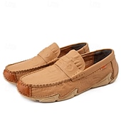 billiga Casual loafers-Vita herrloafers i konstläder med svart krokodilstruktur – eleganta och snygga slip-on-skor för semiformella evenemang, bröllop och avslappnade sammankomster