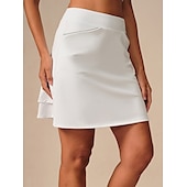 cheap Women&#039;s Golf Clothing-Women&#039;s Golf Skorts White Rose Red Skirt Ladies Golf Attire Clothes Outfits Wear Apparel
