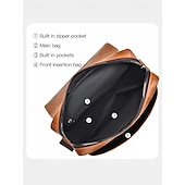 economico Borselli da uomo-Borsa a tracolla da uomo in similpelle – borsa a tracolla vintage con fibbia e tasca con cerniera, elegante e pratica per lavoro, viaggi e uso quotidiano – regalo perfetto per la festa del papà