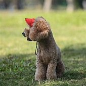 preiswerte Sonnenhut-Hunde-Baseballkappe, Hunde-/Katzen-Sommer-/Strand-Schirmmütze mit Ohrlöchern, verstellbare Welpen-Sonnenhaube, Kopfbedeckung
