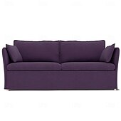 cheap Sofa Cover-Sofa Cover Suitable For BACKSÄLEN Sofa Solid Color Quilted Velvet Slipcovers