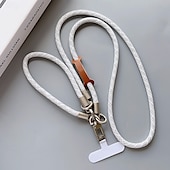 お買い得  携帯電話用ストラップとリストストラップ-手首と首に巻けるロープが付いた2イン1の携帯ストラップ - 取り外し可能なパッチと携帯ケース用の金属クリップ付き