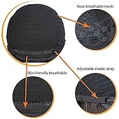 abordables Pelucas de máxima calidad-Peluca sintética de corte pixie, de capas cortas, para mujeres negras, sin pegamento, estilo bob, recta y corta, color negro.