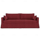 preiswerte Sofabezug-Sofabezug passend für Hyltarp-Sofa, einfarbig, gesteppte Polyester-Schonbezüge