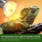 voordelige led-spotlight-e27 50w uva uvb reptielenlampen schildpad warmtelamp voor reptielen en amfibieën warmte reptielenlamp voor schildpad baardagaam hagedis 4 stuks