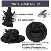 tanie czapki imprezowe-damskie organza kentucky kapelusze przeciwsłoneczne - szerokie rondo kwiatowe kapelusze kościelne kapelusz plażowy derby na przyjęcie herbaciane ślub suknia ślubna