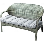 お買い得  防水カバー-屋外用ベンチクッションパッド、130 x 50 cm 2/3人掛けスイングベンチソファクッション、ソフトシェーズスイングクッション、長方形ベンチシート、金属製木製ベンチ用ソフトパッドマット
