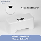 economico elettrodomestici-Dispositivo con sensore per scarico WC intelligente, sistema di scarico a induzione automatico senza contatto per kit di aggiornamento del serbatoio dell&#039;acqua del bagno