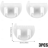 cheap Sewing &amp; Knitting &amp; Crochet-3pcs Sewing Needle Gauge Measuring Tool, Finger Thumb Ruler Sewing Template Lockranding Guide Tool for DIY Edge Stitching Lock Kit Quilting for Beginners
