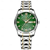 economico Orologi al quarzo-Orologio al quarzo da uomo Junxiang 818p – quadrante luminoso impermeabile, calendario con data e settimana, stile casual da lavoro
