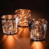 cheap Bedside Lamp-Bedside Crystal Table Lamp, Diamond Table Light, 3 Bright Colors with Adjustable Brightness USB Charging Night Light Decoration Bedroom Nightstand Lamp