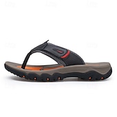 levne Sandály na dovolenou-Pánské outdoorové žabky s T-strap páskem a polstrovanou podrážkou, odolný vzor, sportovní vzhled pro dospělé, vhodné pro plážové aktivity, turistiku, použití u bazénu, letní dovolenou