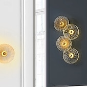 tanie Kinkiety wewnętrzne-lampy ścienne led szklane lampy ścienne 1szt kinkiety ścienne lampy ścienne do wnętrz salon sypialnia salon
