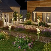 Χαμηλού Κόστους Διαδρομές και φανάρια-2 τεμάχια ηλιακό φως μανιταριών για μονοπάτι εξωτερικού χώρου, φως γκαζόν, αδιάβροχο, φως κήπου, σπίτι, αυλή, κάμπινγκ, διακοπές, διακόσμηση τοπίου, φως