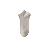 preiswerte Herren Elite Zubehör-Herren 1 Paar Socken No-Show und Liner-Socken Schwarz Weiß Farbe Einfach Schule Formell Outdoor Dünn Sommer Frühling Herbst Ganzjahres Täglich Lässig