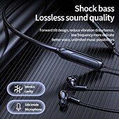 abordables Écouteurs Bluetooth sans fil-Écouteurs à bandeau Bluetooth avec emplacement pour carte MP3 – Écouteurs intra-auriculaires sans fil avec micro écouteurs de sport étanches pour appareils mobiles