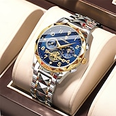 economico Orologi al quarzo-Orologio cronografo di lusso da uomo – orologio da polso al quarzo in acciaio inossidabile impermeabile con quadrante luminoso e datario