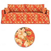 preiswerte Sofabezug-Sofabezug für Hyltarp-Sofa, gesteppt, floral, 100 % Baumwolle