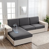 billige Sofa trekk-elastisk vanntett sofa putetrekk jacquard tykt sofa setetrekk for stue slipcover sofatrekk møbelbeskytter sofatrekk