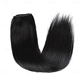 economico Extension adesive-Extension per capelli con filo invisibile, veri capelli umani, 20 pollici - 50 g, 22 pollici - 80 g, clip-in con filo da pesca trasparente nero corvino, extension per capelli umani da donna